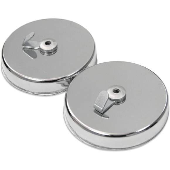 Magnetics Magnetic Window Décor Hooks - 2.63" Diameter, 0.750" Thick, Chrome - Picture 1 of 8